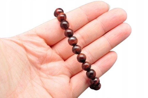 * BAWOLE OKO RPA BRANSOLETKA KULKA 8,5 MM ZJAWISKOWY POŁYSK *