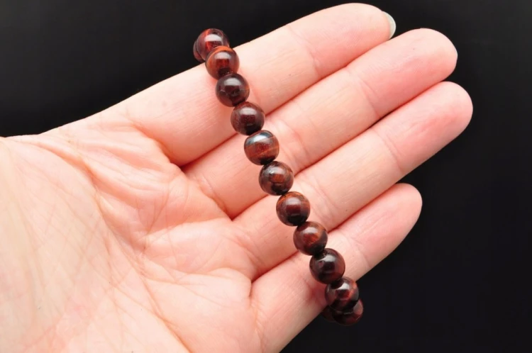 * BAWOLE OKO RPA BRANSOLETKA KULKA 8,5 MM ZJAWISKOWY POŁYSK *