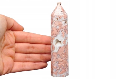 * AGAT MADAGASKAR ŚLICZNY OBELISK WIEŻA NA PREZENT PASTELOWA BARWA NR 5 *