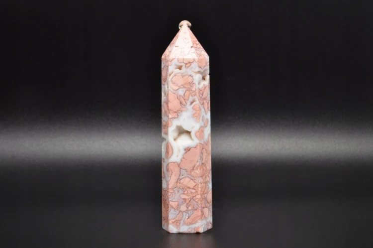 * AGAT MADAGASKAR ŚLICZNY OBELISK WIEŻA NA PREZENT PASTELOWA BARWA NR 5 *