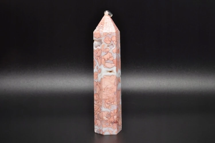 * AGAT MADAGASKAR ŚLICZNY OBELISK WIEŻA NA PREZENT PASTELOWA BARWA NR 5 *