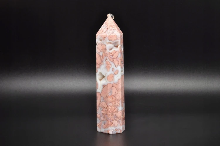 * AGAT MADAGASKAR ŚLICZNY OBELISK WIEŻA NA PREZENT PASTELOWA BARWA NR 5 *