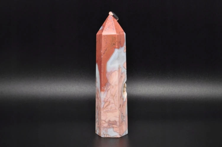 * AGAT MADAGASKAR ZJAWISKOWY OKAZ OBELISK WIEŻA PRZEPIĘKNY KAMIEŃ NR 1 *