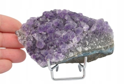 * AMETYST SZCZOTKA URUGWAJ NATURALNE KRYSZTAŁY ŁADNY POŁYSK NR 4 *