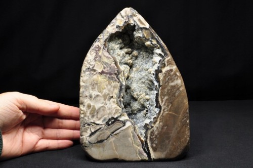 * AGAT CHINY STOJĄCY MINERAŁ NATURALNA GEODA ZJAWISKOWE KRYSZTAŁY NR 1 *