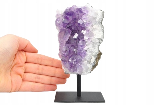 * AMETYST NA STOJAKU ŚLICZNY MINERAŁ IDEALNY DO KOLEKCJI NR 1 *