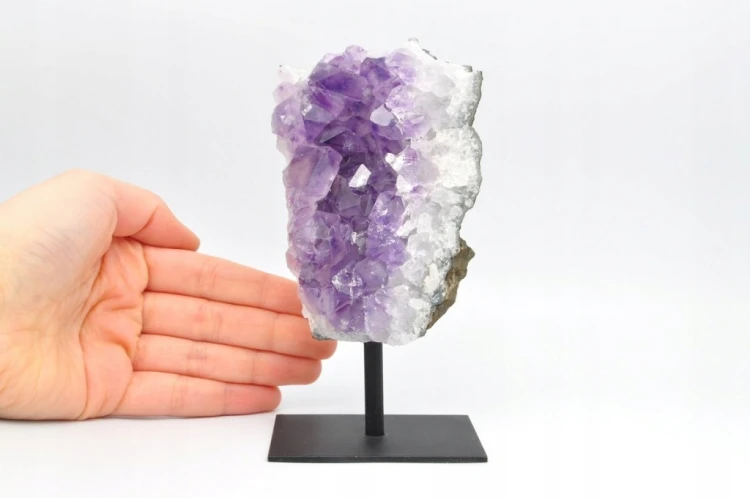 * AMETYST NA STOJAKU ŚLICZNY MINERAŁ IDEALNY DO KOLEKCJI NR 1 *