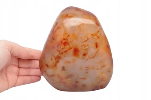 * KARNEOL MADAGASKAR CUDOWNY POMARAŃCZOWY KOLOR DUŻY 1,8 KG NR 5 *