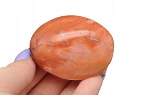 * KARNEOL MADAGASKAR POLEROWANY SZLIFOWANY KARNEOL DO KOLEKCJI NR KG02 *