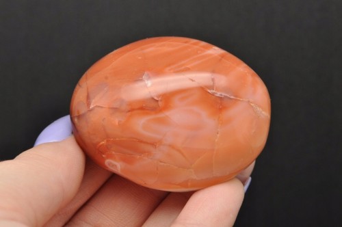 * KARNEOL MADAGASKAR POLEROWANY SZLIFOWANY KARNEOL DO KOLEKCJI NR KG02 *