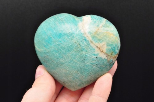 * AMAZONIT NATURALNY MINERAŁ SERCE DOSKONAŁE NA PREZENT KAMIEŃ NR H36 *