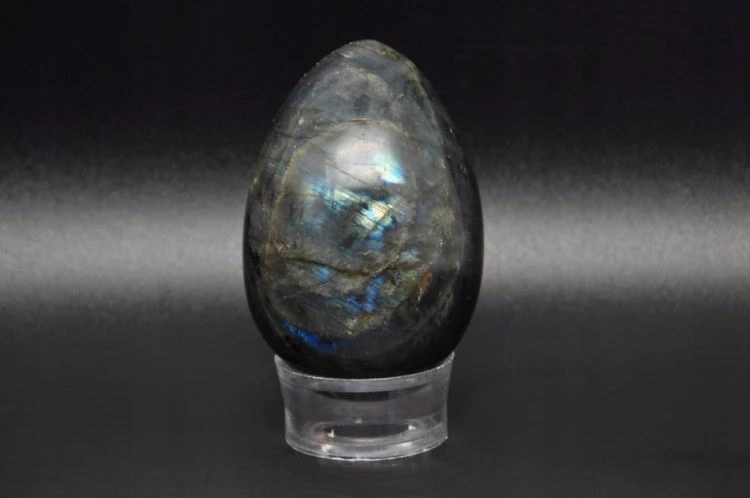 * LABRADORYT MADAGASKAR JAJKO NIEBIESKI POŁYSK NATURALNY KAMIEŃ NR EGG15 *