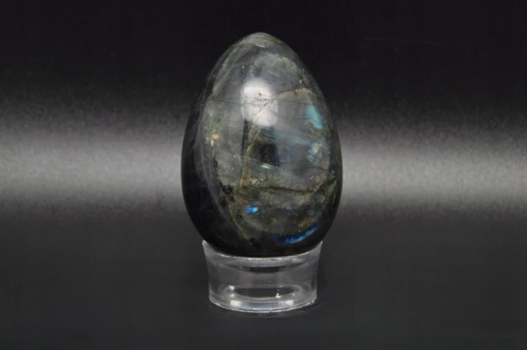 * LABRADORYT MADAGASKAR JAJKO NIEBIESKI POŁYSK NATURALNY KAMIEŃ NR EGG15 *