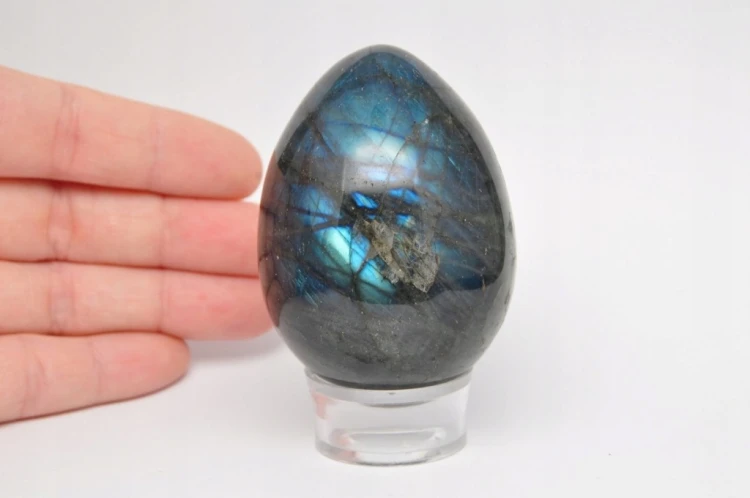 * LABRADORYT MADAGASKAR JAJKO FANTASTYCZNY MINERAŁ DO KOLEKCJI NR EGG41 *