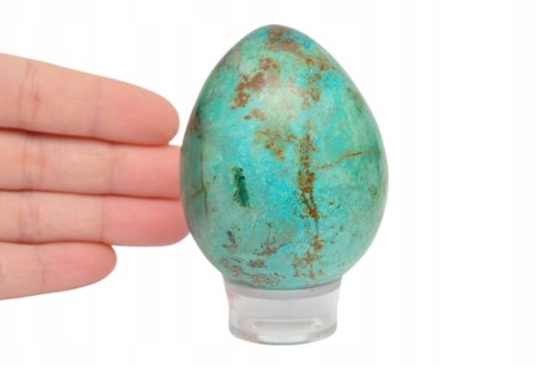 * CHRYZOKOLA PERU JAJKO INTENSYWNY KOLOR OKAZ DLA KOLEKCJONERA NR EGG31 *