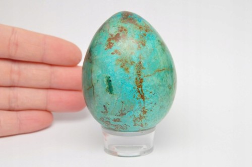 * CHRYZOKOLA PERU JAJKO INTENSYWNY KOLOR OKAZ DLA KOLEKCJONERA NR EGG31 *