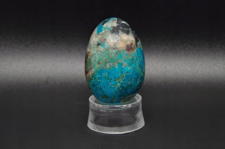 * CHRYZOKOLA PERU JAJKO KAMIEŃ NATURALNY INTENSYWNA BARWA NR EGG60 *