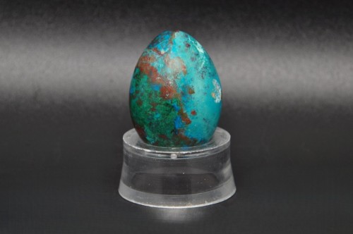 * CHRYZOKOLA PERU JAJKO INTENSYWNY KOLOR MINERAŁ DO KOLEKCJI NR EGG65 *
