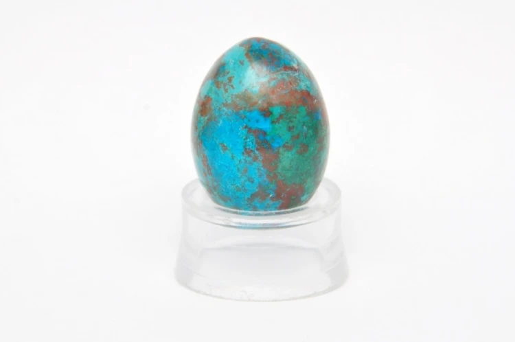 * CHRYZOKOLA PERU JAJKO INTENSYWNY KOLOR MINERAŁ DO KOLEKCJI NR EGG65 *