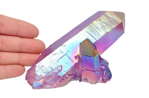 * KWARC FIOLETOWY KRYSZTAŁ GÓRSKI PURPLE AURA BRAZYLIA ZROST PIĘKNY OKAZ 3