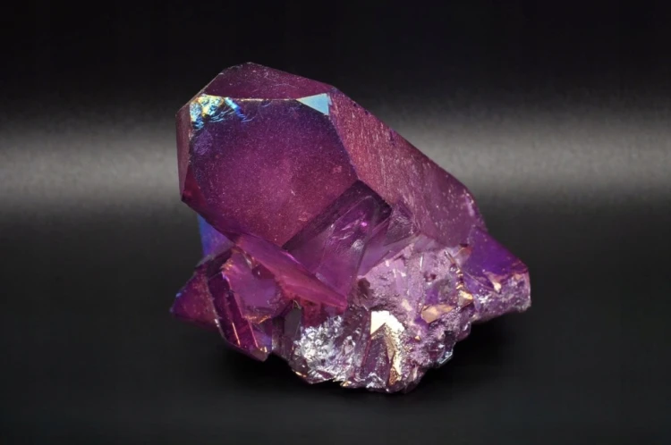 * KWARC FIOLETOWY KRYSZTAŁ GÓRSKI PURPLE AURA BRAZYLIA ZROST PIĘKNY OKAZ 3