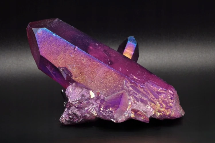 * KWARC FIOLETOWY KRYSZTAŁ GÓRSKI PURPLE AURA BRAZYLIA ZROST PIĘKNY OKAZ 3