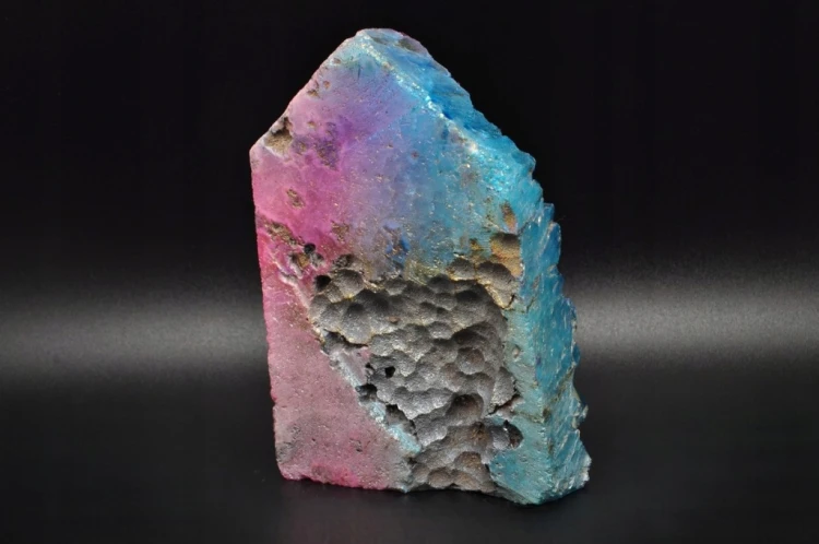 * KWARC RÓŻOWY PINK AURA BLUE AURA BRAZYLIA STOJĄCA SZCZOTKA NR 2 *