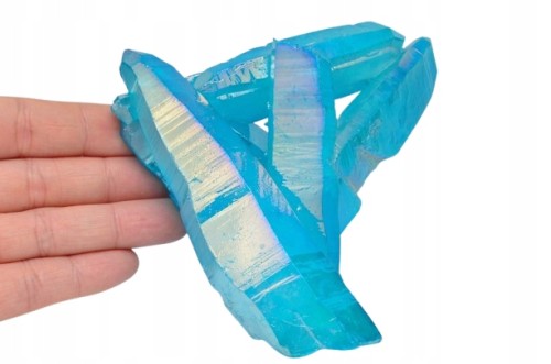 * KWARC NIEBIESKI BLUE AURA BRAZYLIA INTENSYWNY KOLOR OKAZ DO KOLEKCJI NR 1