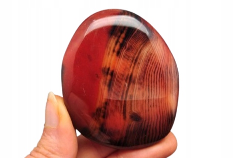 * AGAT SARDONYKS SARDONYX PALM STONE MADAGASKAR ŚLICZNY MINERAŁ GAT10 *