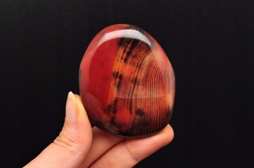 * AGAT SARDONYKS SARDONYX PALM STONE MADAGASKAR ŚLICZNY MINERAŁ GAT10 *