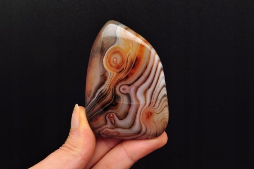* AGAT SARDONYKS SARDONYX PALM STONE MADAGASKAR ELEGANCKA DEKORACJA GAT09 *