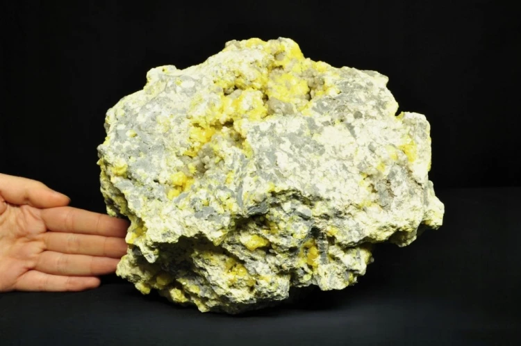 * SIARKA POLSKA INTERESUJĄCY MINERAŁ DO KOLEKCJI MOCNA NATURALNA BARWA NR 1