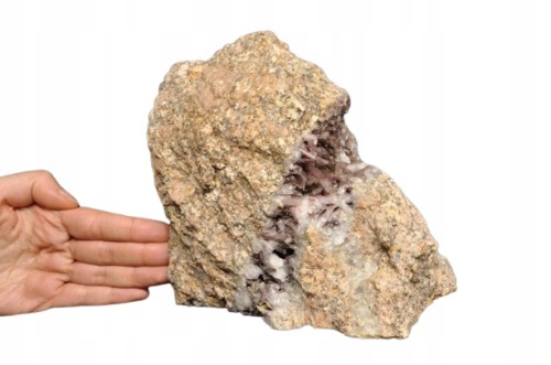 * KWARC POKRYTY HEMATYTEM STRZEGOM POLSKA SUROWY MINERAŁ NR 1 *