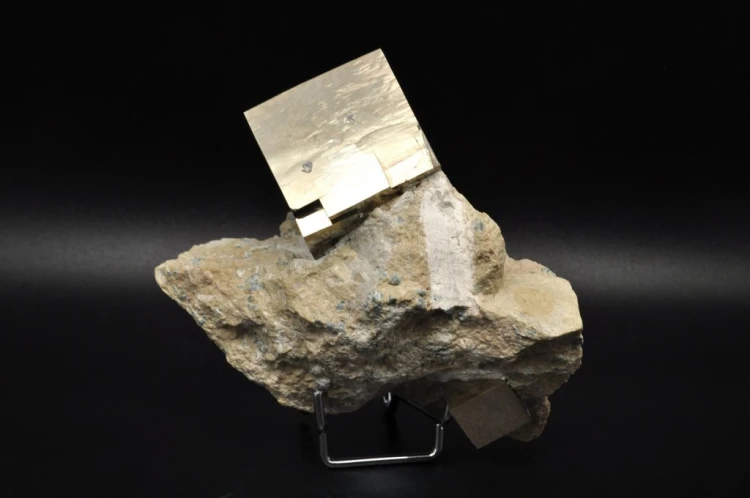 * PIRYT KOSTKA NA SKALE HISZPANIA ZJAWISKOWY MINERAŁ DO KOLEKCJI NR 1 *