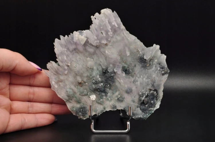 * KWARC AMETYST KWIATOWY BRAZYLIA ZJAWISKOWY PRZEKRÓJ SUROWY MINERAŁ NR 1 *
