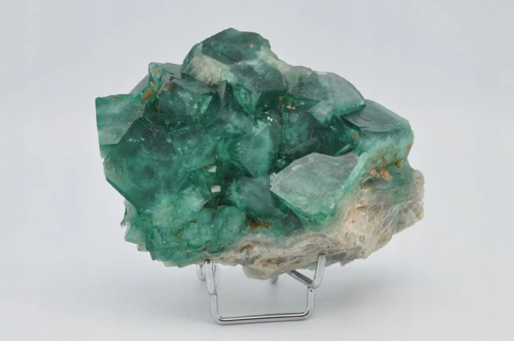 * FLUORYT SZCZOTKA ZIELONA PIĘKNY OKAZ INTENSYWNA BARWA NATURALNY MINERAŁ 4