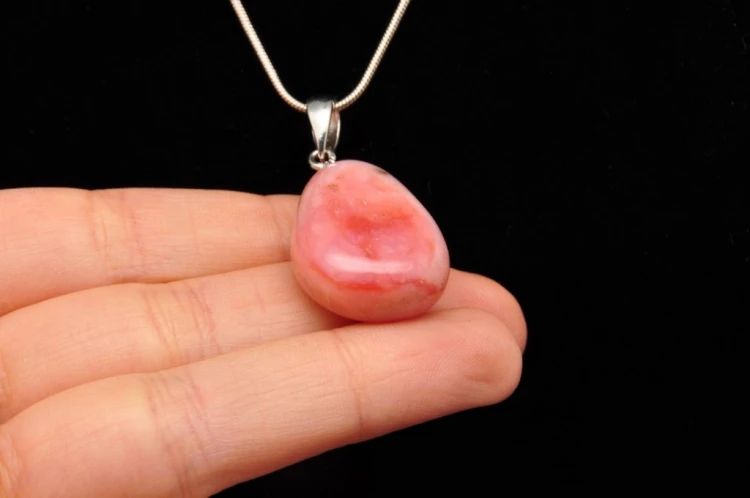 * OPAL RÓŻOWY PERU ZACHWYCAJĄCA ZAWIESZKA DLA WYJĄTKOWEJ OSOBY NR 37 *