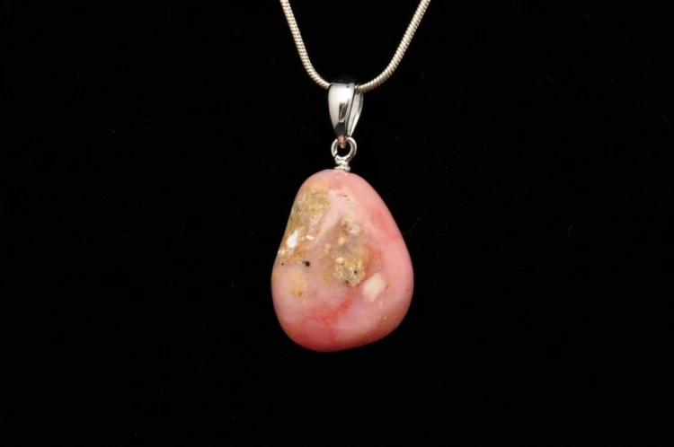 * OPAL RÓŻOWY PERU ZACHWYCAJĄCA ZAWIESZKA DLA WYJĄTKOWEJ OSOBY NR 37 *