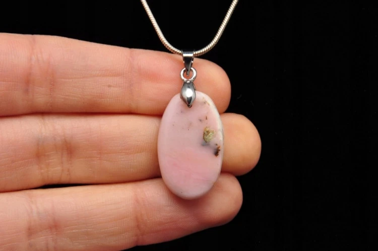 * OPAL RÓŻOWY PERU CUDOWNA ZAWIESZKA NATURALNA BIŻUTERIA NR 2 *