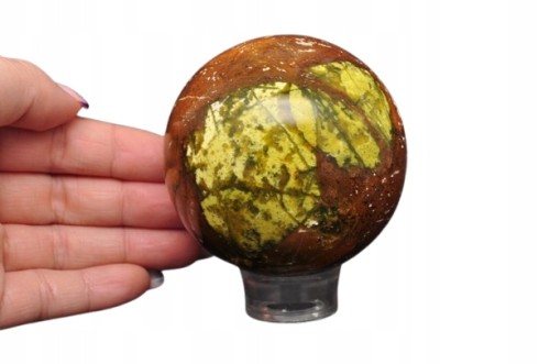 * OPAL ZIELONY MADAGASKAR KULA PIĘKNA ZIELONA BARWA ŚLICZNY POŁYSK NR 2 *