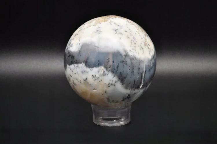 * OPAL DENDRYTYCZNY DENDRYTOWY KULA CIEKAWY PRZEKRÓJ MINERAŁ NR 4 *