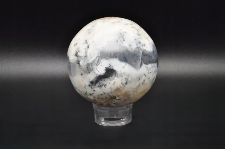 * OPAL DENDRYTYCZNY DENDRYTOWY KULA CIEKAWY PRZEKRÓJ MINERAŁ NR 4 *