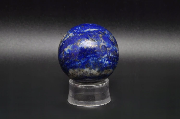 * LAPIS LAZULI AFGANISTAN KULA KAMIEŃ NATURALNY ŚLICZNY BŁYSK NR 9 *