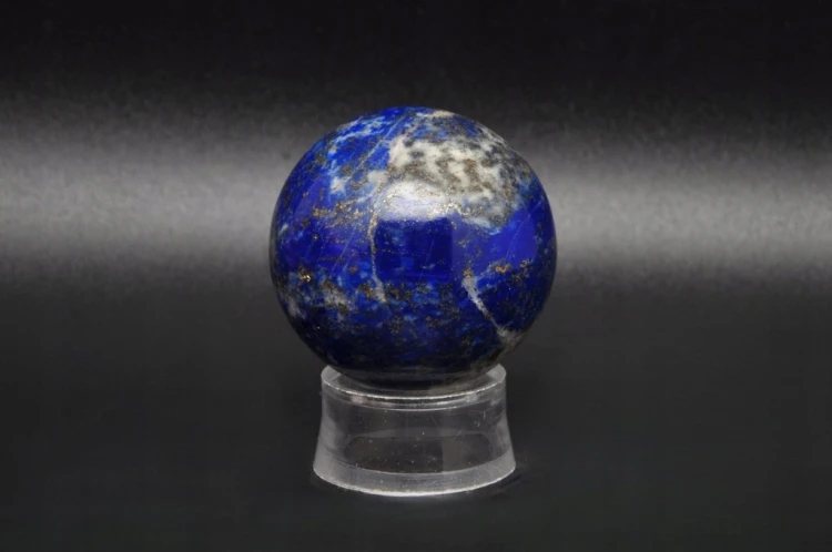 * LAPIS LAZULI AFGANISTAN KULA KAMIEŃ NATURALNY ŚLICZNY BŁYSK NR 9 *