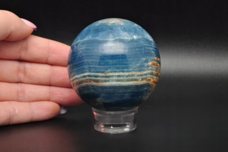 * ARAGONIT ARGENTYNA NATURALNY MOCNA NIEBIESKA BARWA PIĘKNY POLER NR 4 *