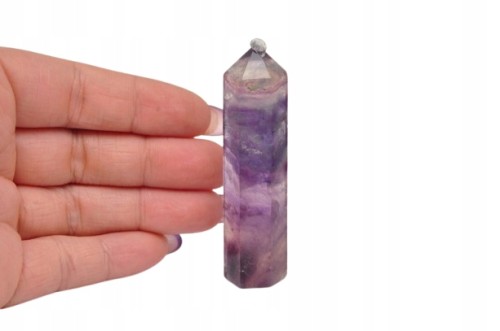 * FLUORYT CHINY OBELISK WIEŻA WIELOKOLOROWY MINERAŁ NATURALNY NR 14 *