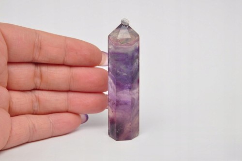 * FLUORYT CHINY OBELISK WIEŻA WIELOKOLOROWY MINERAŁ NATURALNY NR 14 *