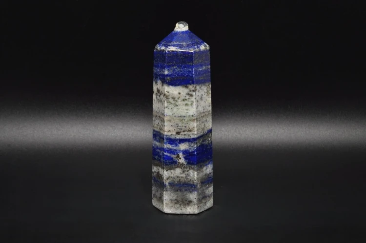 * LAPIS LAZULI AFGANISTAN WIEŻA OBELISK KAMIEŃ ŚLICZNY KAMIEŃ DO KOLEKCJI 4