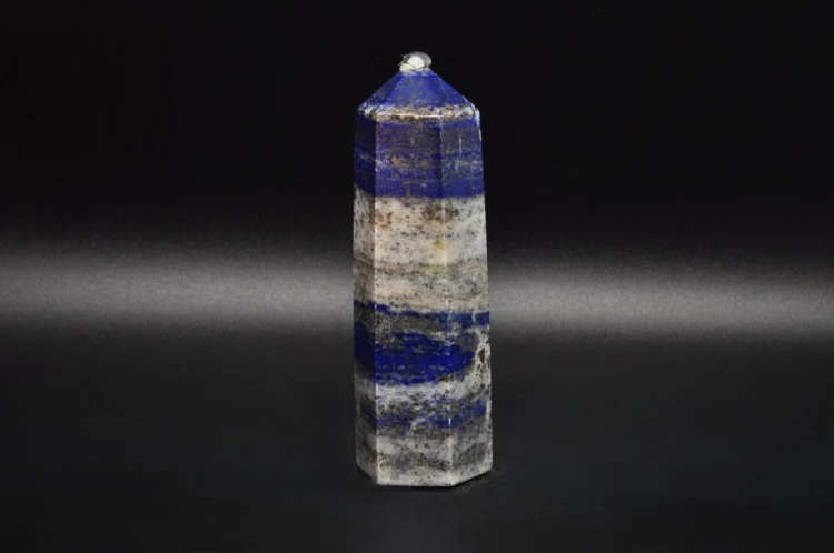 * LAPIS LAZULI AFGANISTAN WIEŻA OBELISK KAMIEŃ ŚLICZNY KAMIEŃ DO KOLEKCJI 4