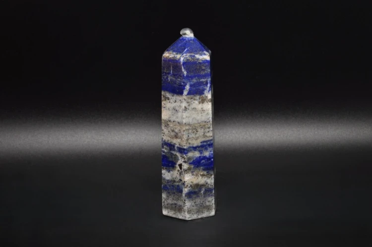 * LAPIS LAZULI AFGANISTAN WIEŻA OBELISK KAMIEŃ ŚLICZNY KAMIEŃ DO KOLEKCJI 4